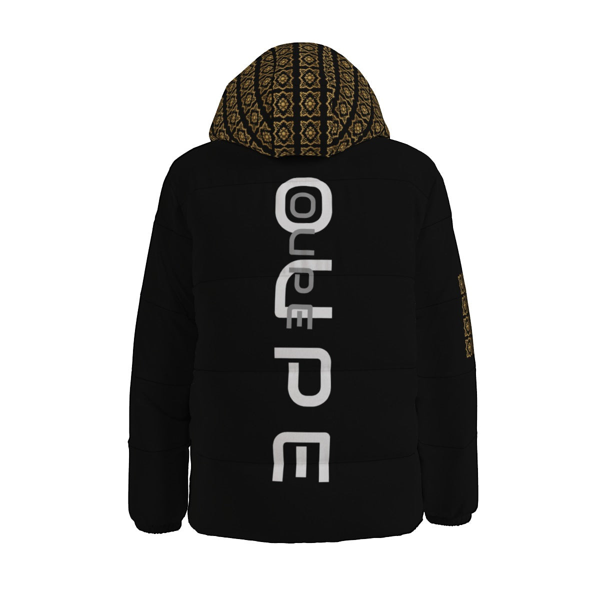 AC BAROQUE Hood "OUPE" Branded Unisex Down Jacket