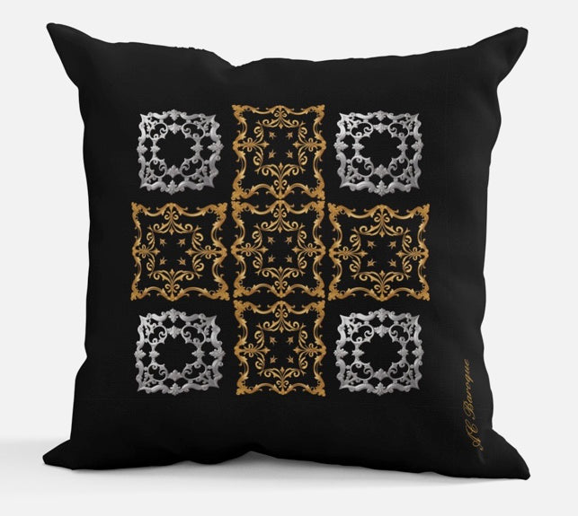 AC Baroque "Prussia VII" Throw Pillow (No 51).