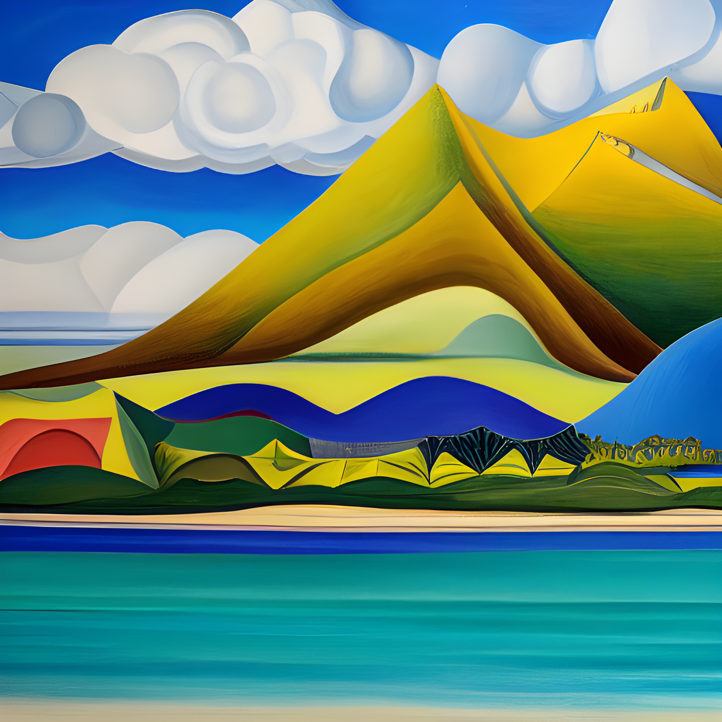 MT MAUNGANUI ART CARD (NO 76) X 10 CARDS