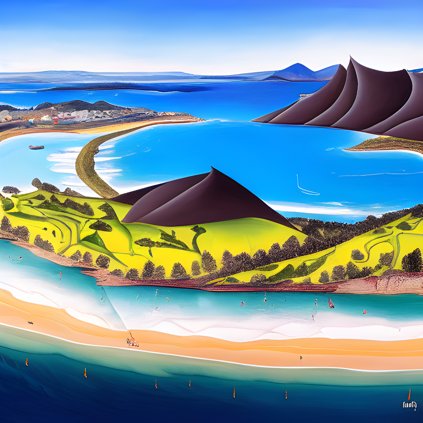 MT MAUNGANUI ART CARD (NO 86) X 10 CARDS