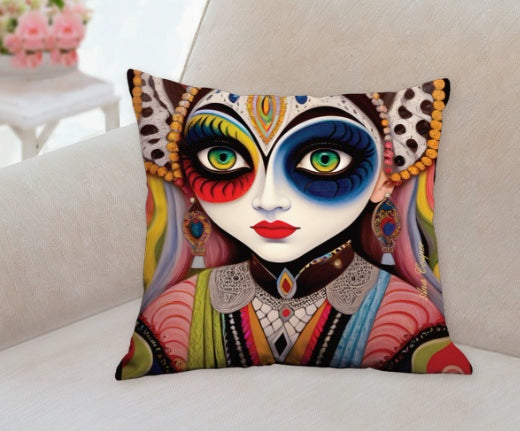 World DNA Girl Throw Pillow Ana Couper (No 2).
