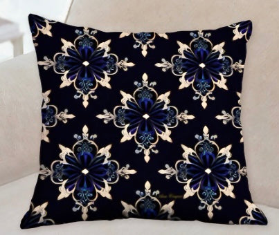 Baroque "Prussia" Throw Pillow Ana Couper (No 20).