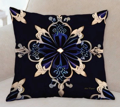 Baroque "Prussia II" Throw Pillow Ana Couper (No 22).
