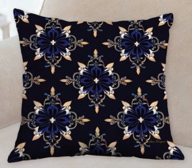 Baroque "Prussia III" Throw Pillow Ana Couper (No 23).