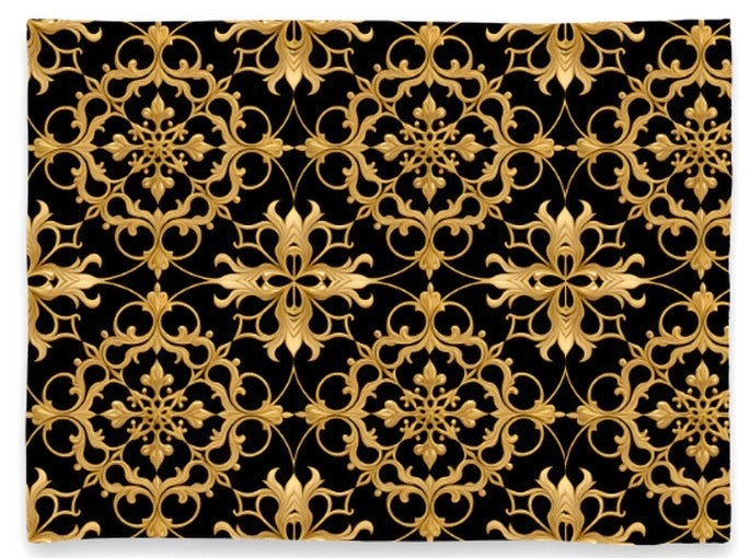 BLANKET Baroque Gold Black Ana Couper (No 26).