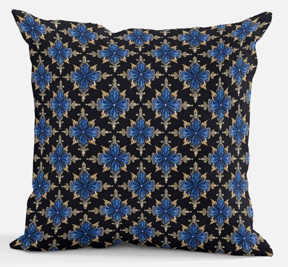 AC Baroque "Prussia VII" Throw Pillow (No 42).