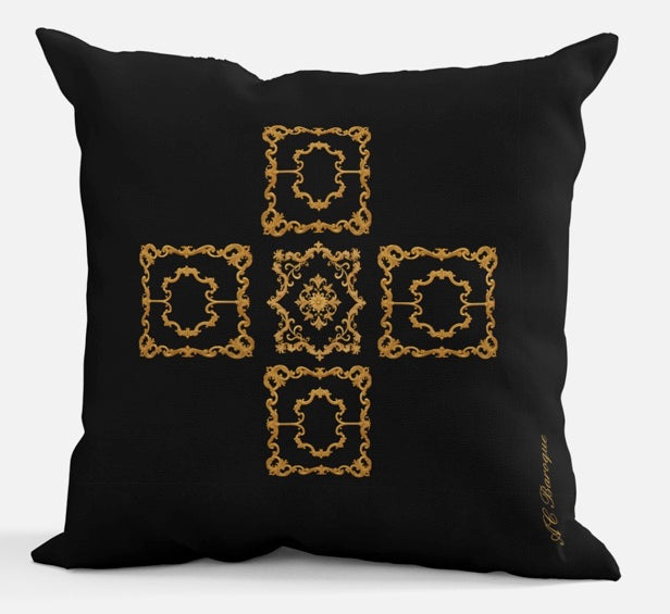 AC Baroque "Prussia VII" Throw Pillow (No 48).