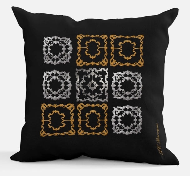 AC Baroque "Prussia VII" Throw Pillow (No 49).