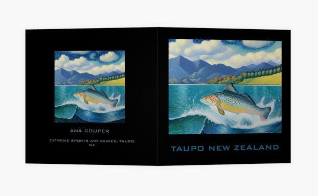 TAUPO EXTREME SPORTS TROUT FISHING (NO 49) X 10 CARDS MP