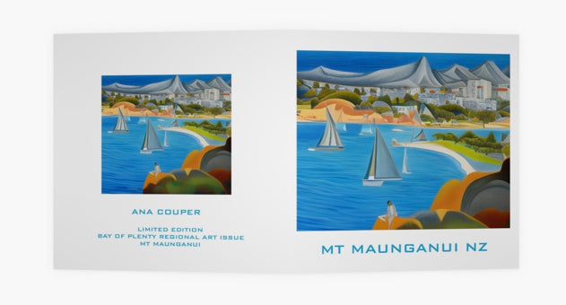 MT MAUNGANUI ART CARD (NO 82) X 10 CARDS