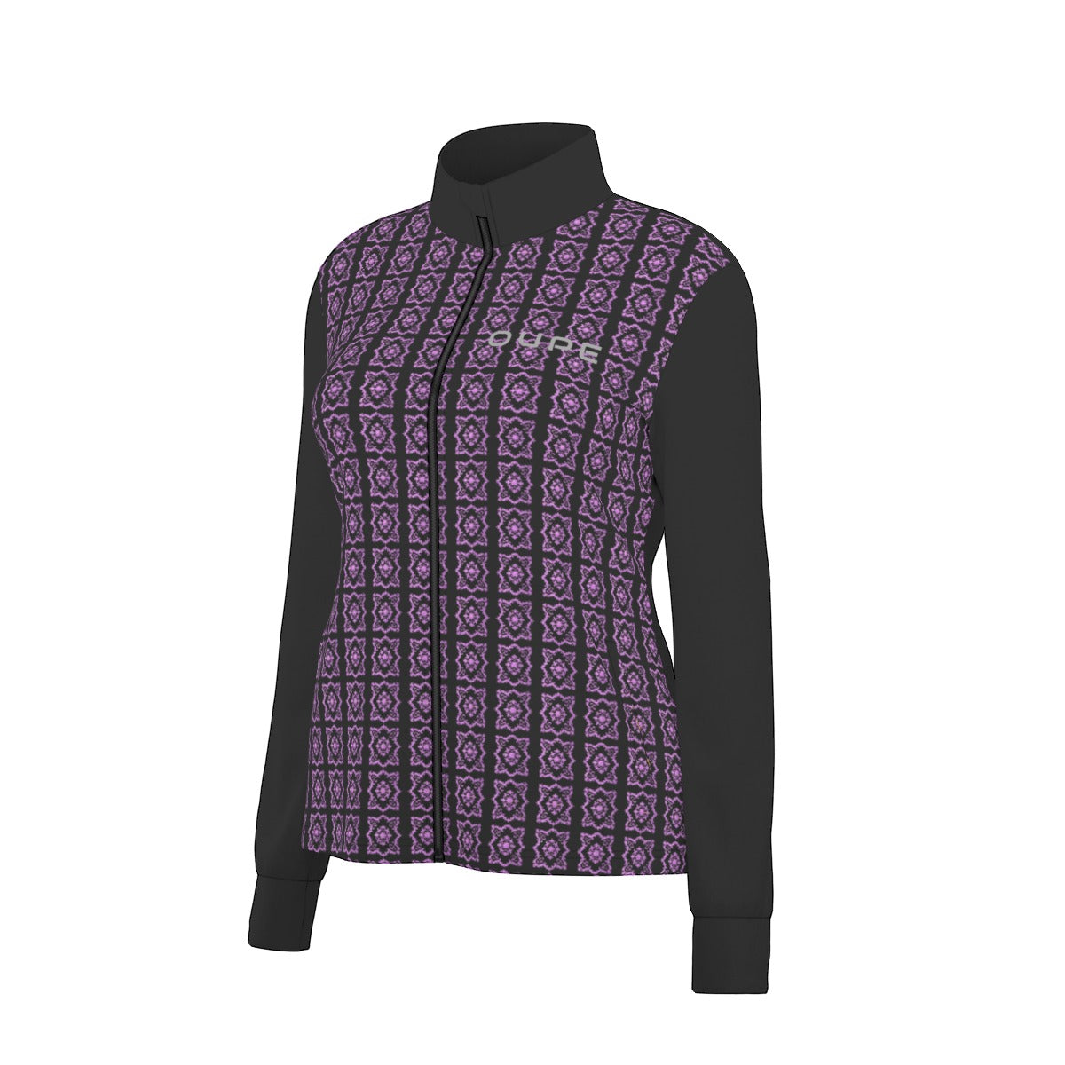 OUPE All-Over Print Women's Long Sleeve Thumbhole Jacket