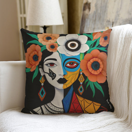 DNA GIRL All-Over Print couch pillow with pillow Inserts (DIRECT)