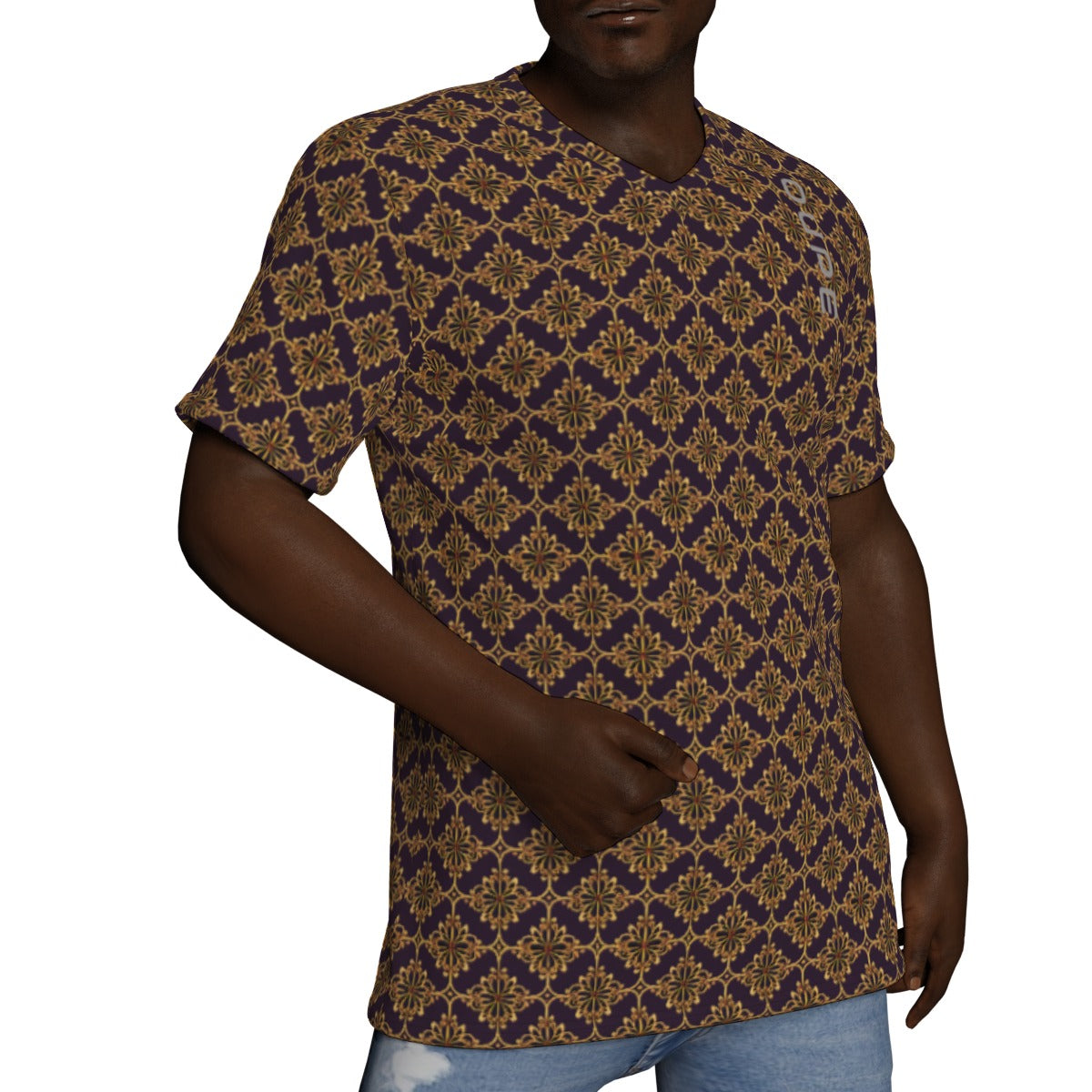 OUPE BAROQUE Men's V NECK T- SHIRT