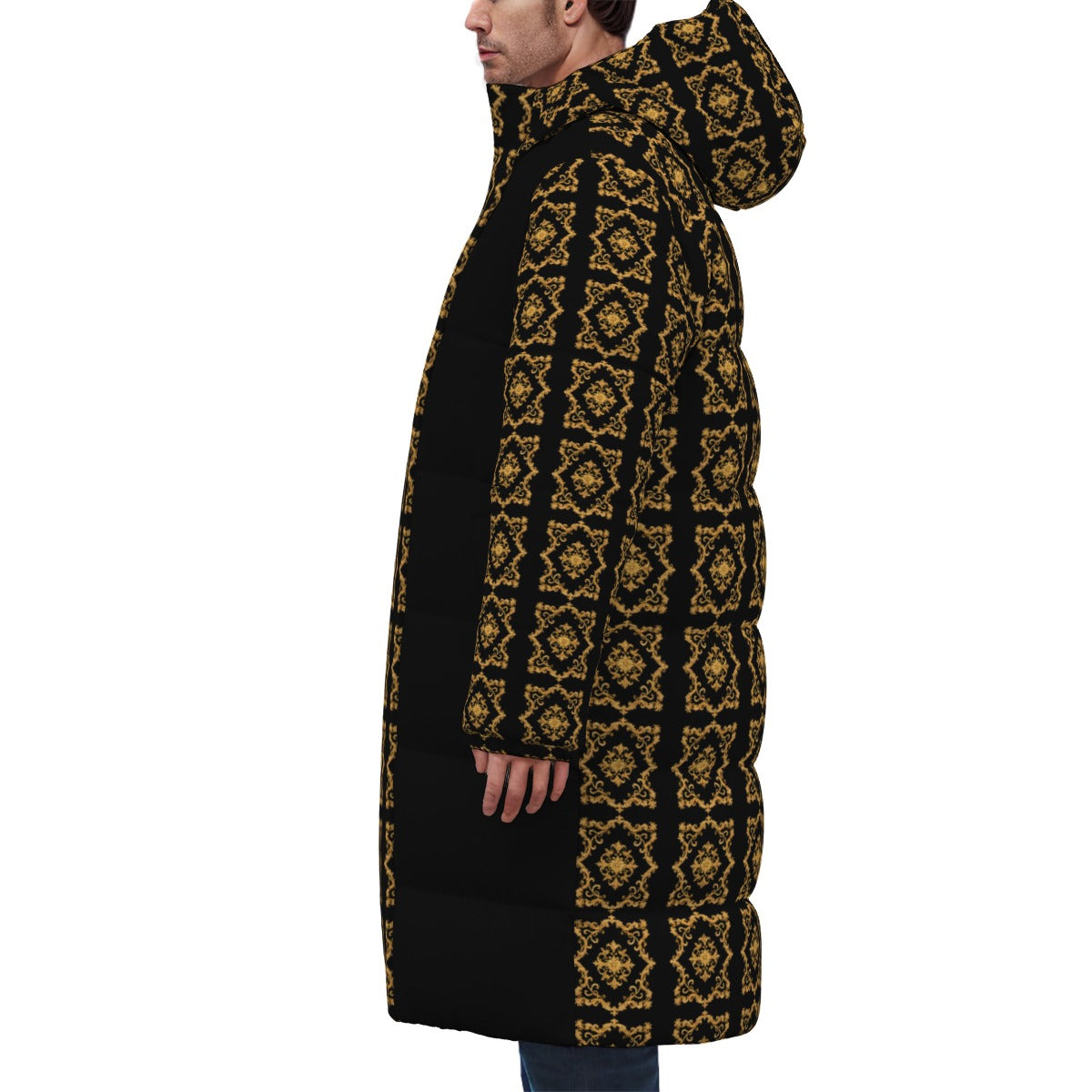 ANA COUPER Long Down Puffer Jacket AC Baroque style
