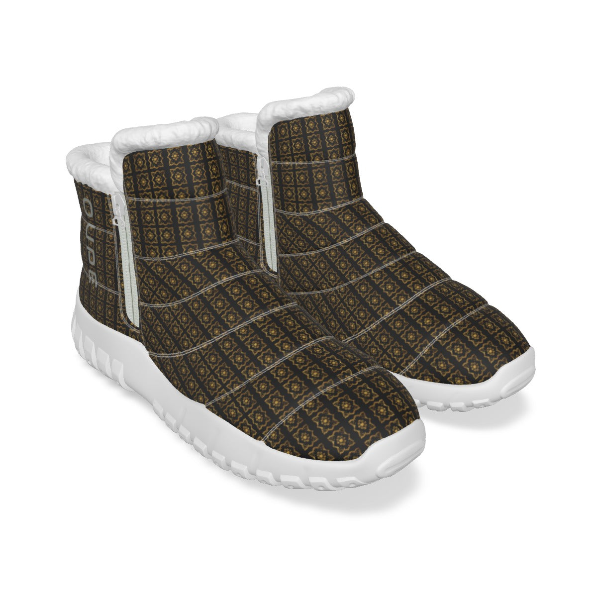 OUPE BAROQUE Men's Zip-up Snow Boots