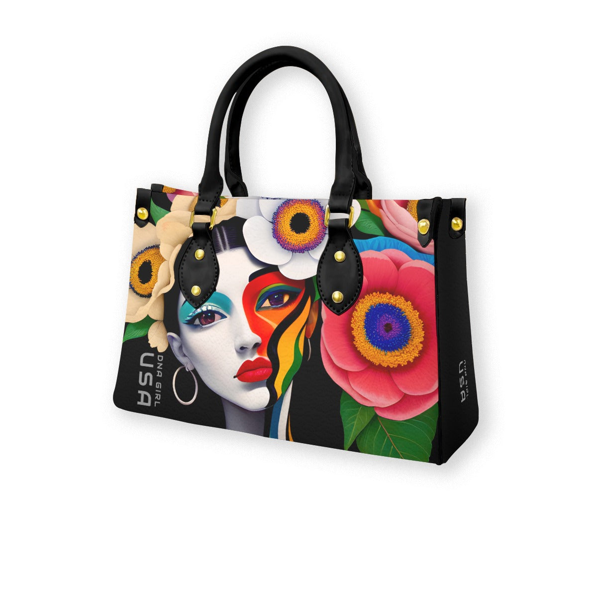 DNA GIRL USA Women's Tote Black Handle