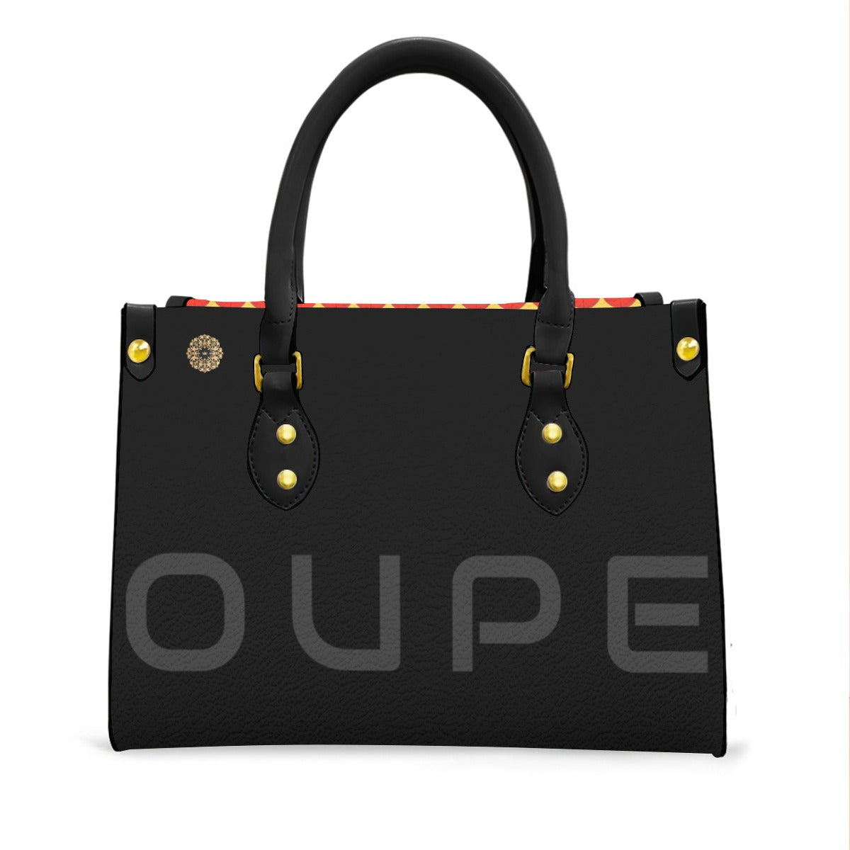 Women's "OUPE" Tote Bag With Black Handle RETRO