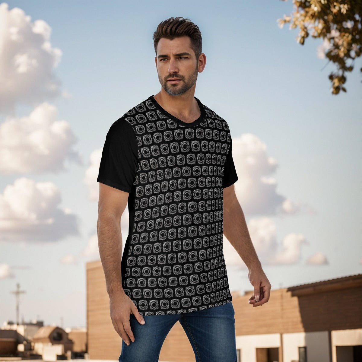 AC BAROQUE All-Over Print Men's O-Neck T-Shirt