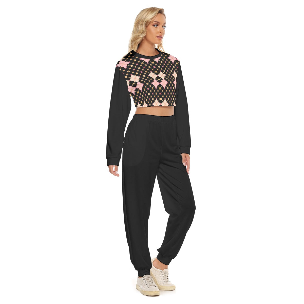 AC KAMI Women's Crop Sweatshirt Suit