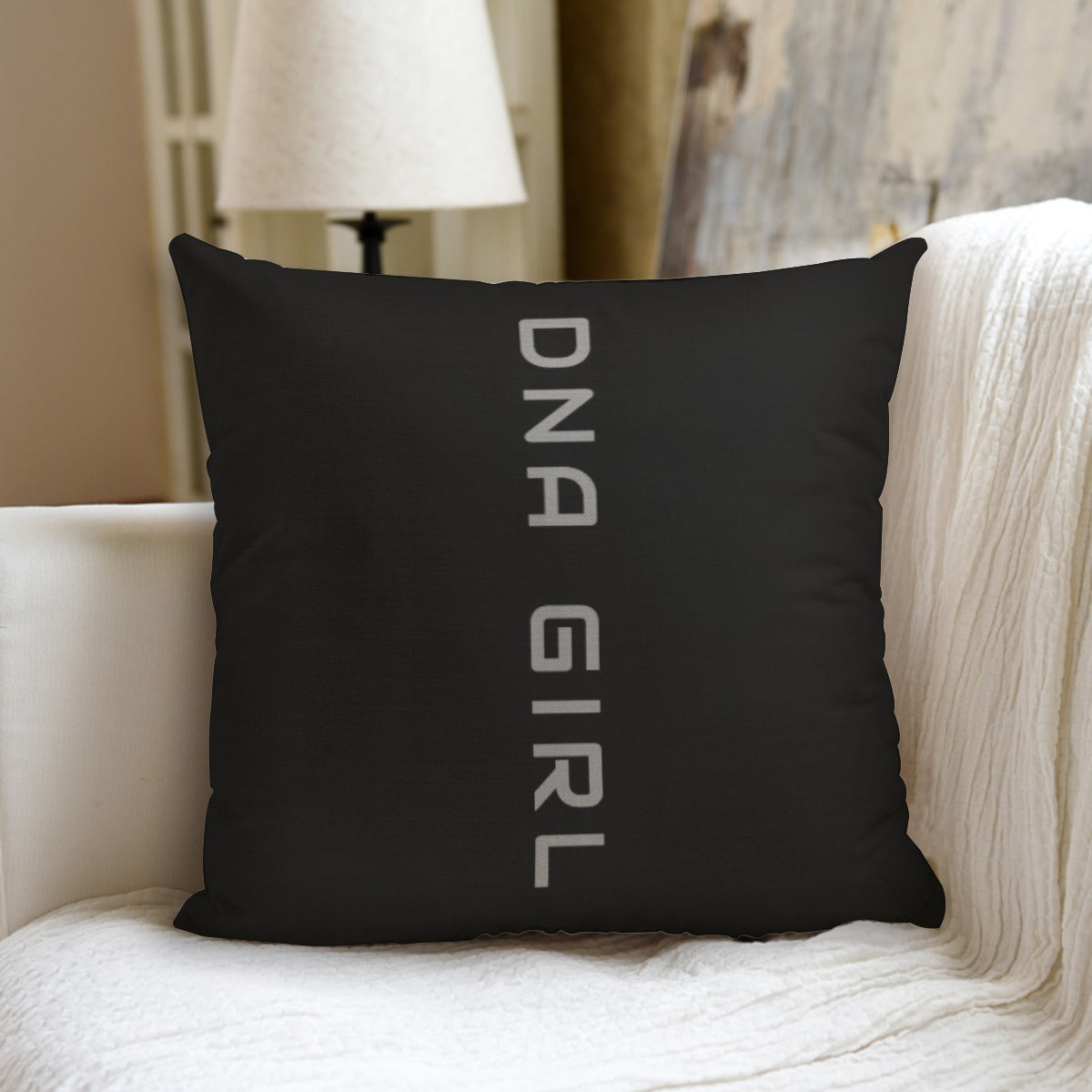 DNA GIRL All-Over Print couch pillow with pillow Inserts (DIRECT)