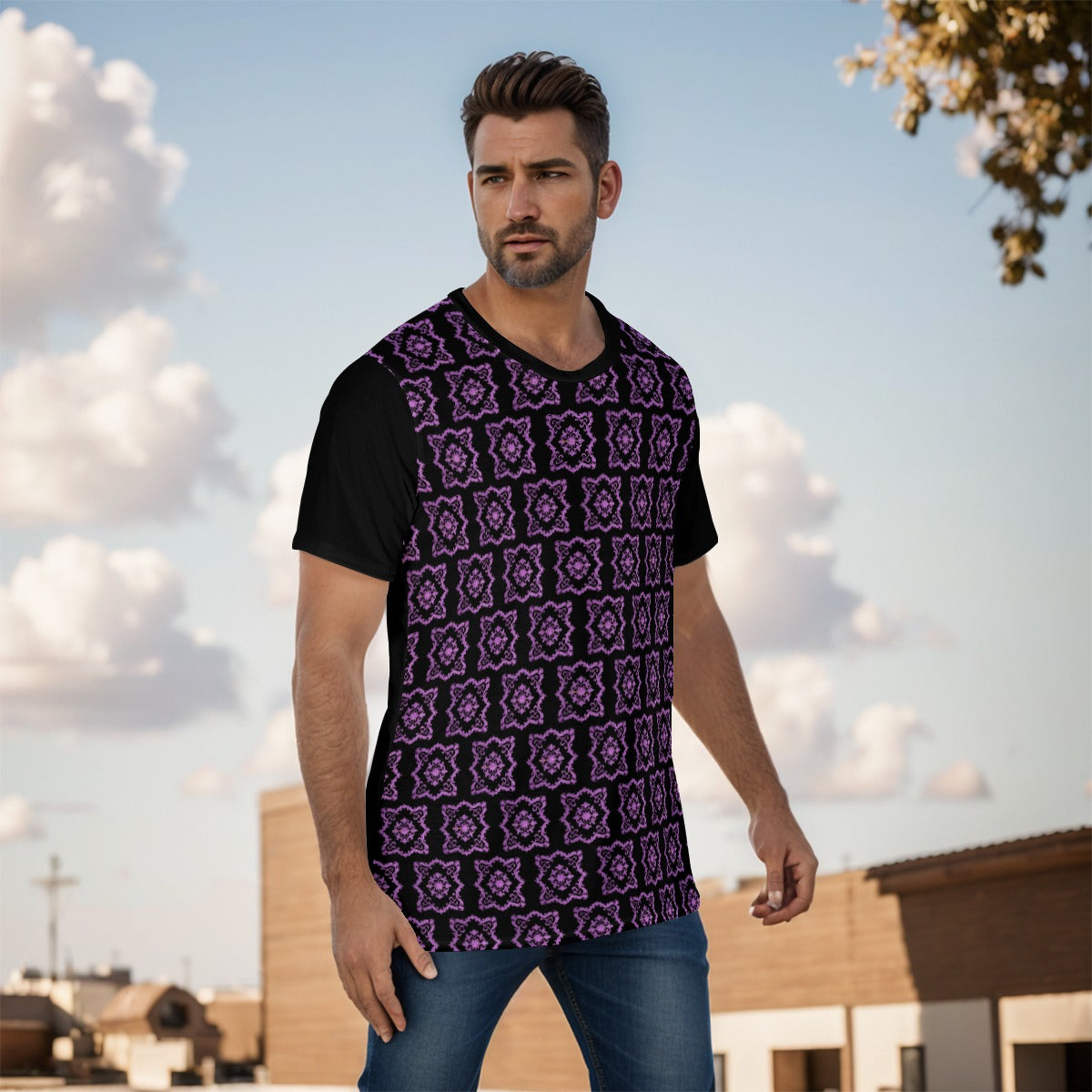 AC BAROQUE All-Over Print Men's O-Neck T-Shirt