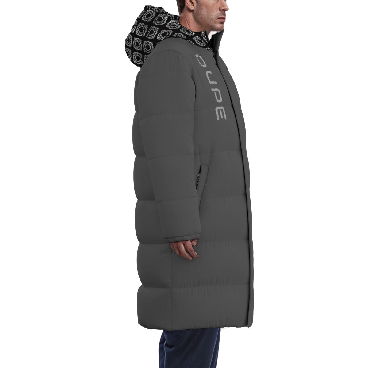 AC BAROQUE (Silver) Long Puffer Down Jacket