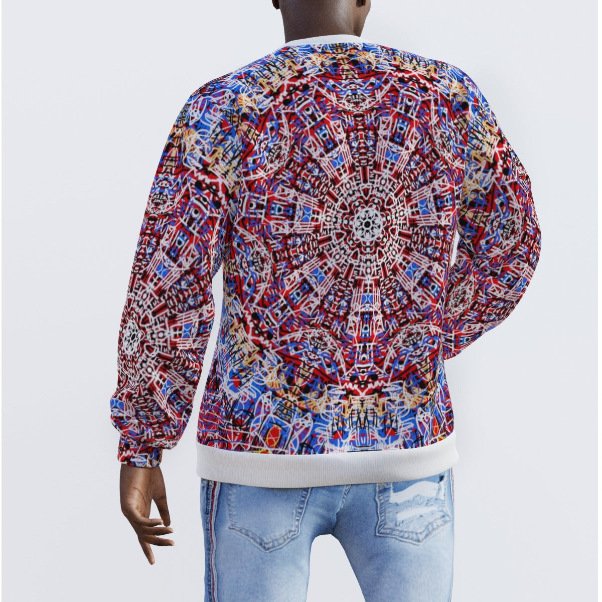 All-Over Print Men's Sweater AC QUANTUM PORTAL