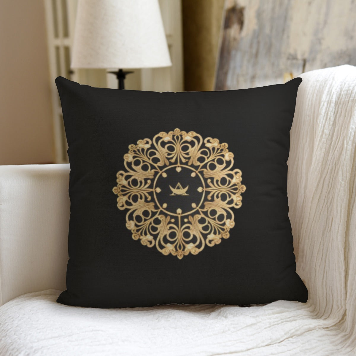 All-Over Print couch pillow with pillow Inserts AC BAROQUE