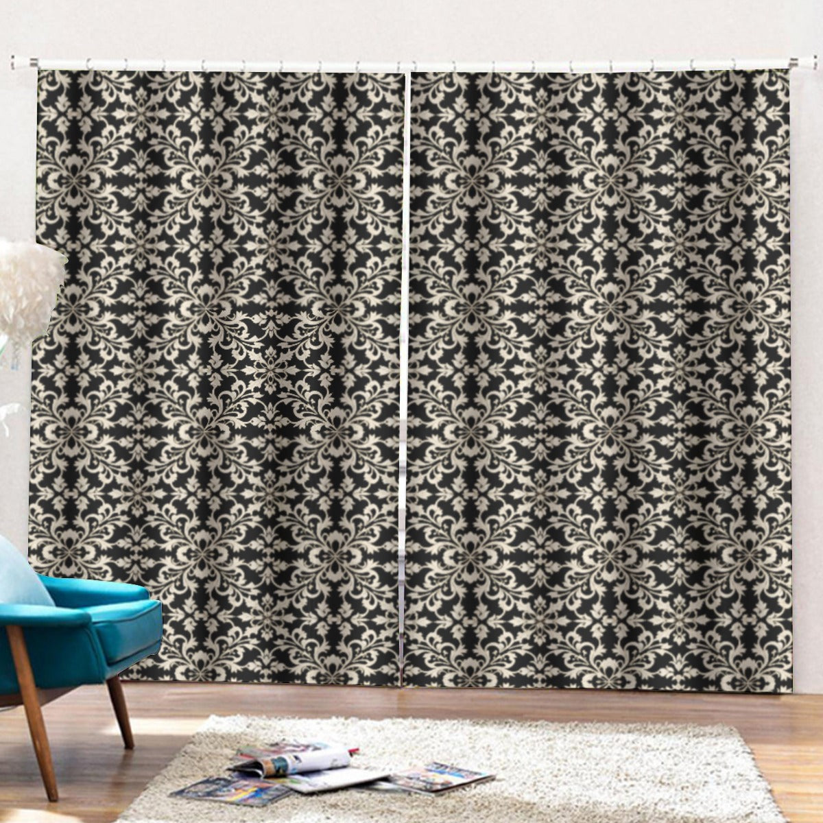 AC ELLA Curtains with Hooks (Large Size)