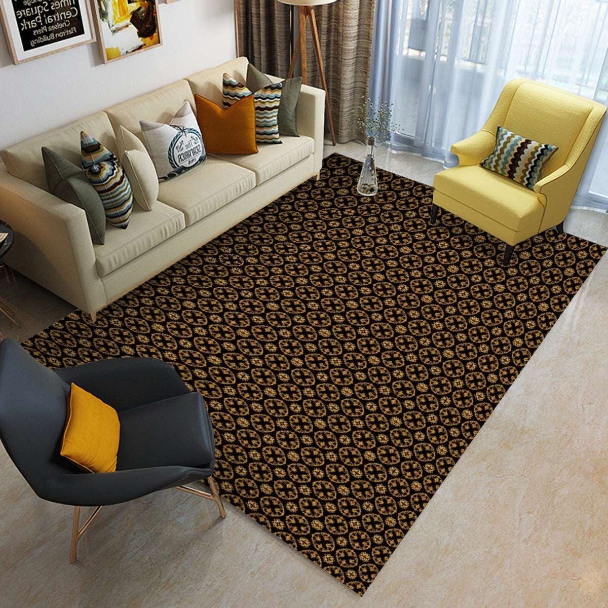 AC BAROQUE "Bellamy" Foldable Rectangular Floor Mat