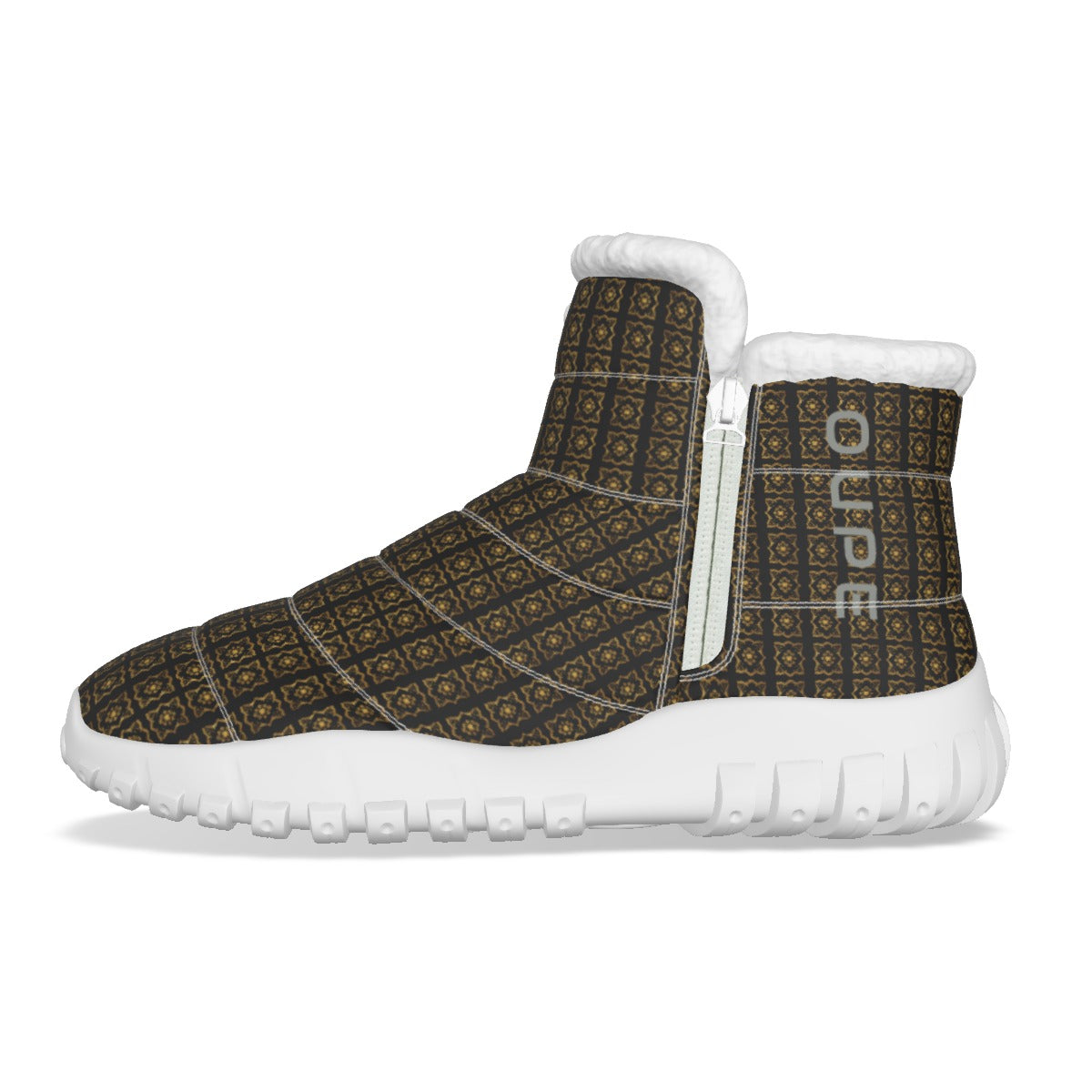 OUPE BAROQUE Men's Zip-up Snow Boots
