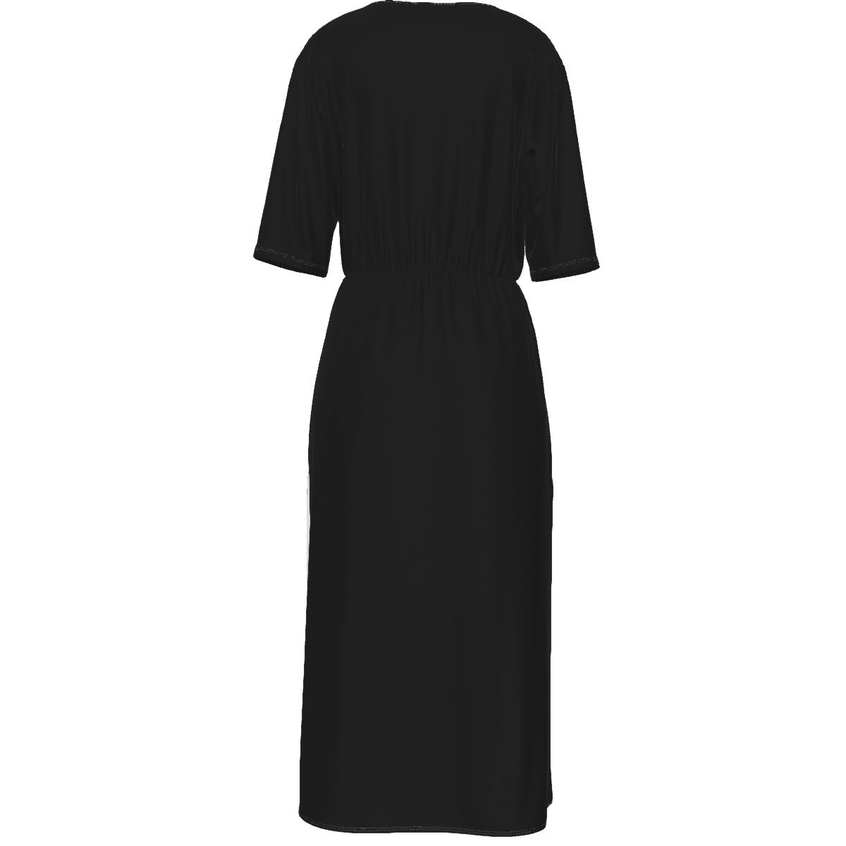 AC KAMI Women's Short Sleeve V-neck Dress