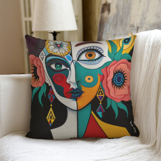 DNA GIRL All-Over Print couch pillow with pillow Inserts (DIRECT)