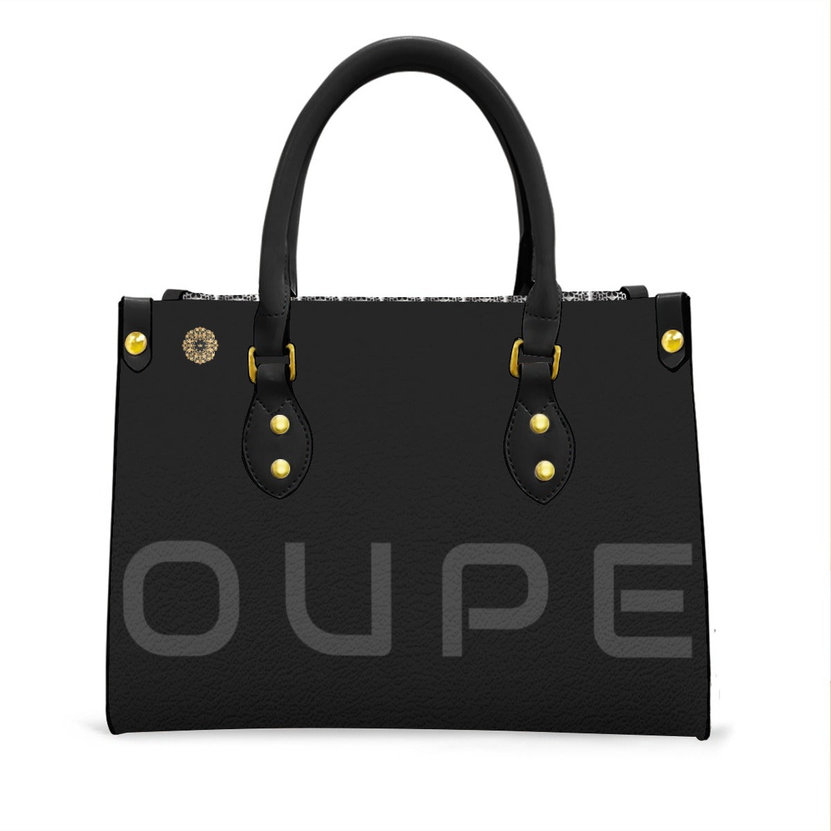 Women's "OUPE" (Classic)Tote Bag With Black Handle