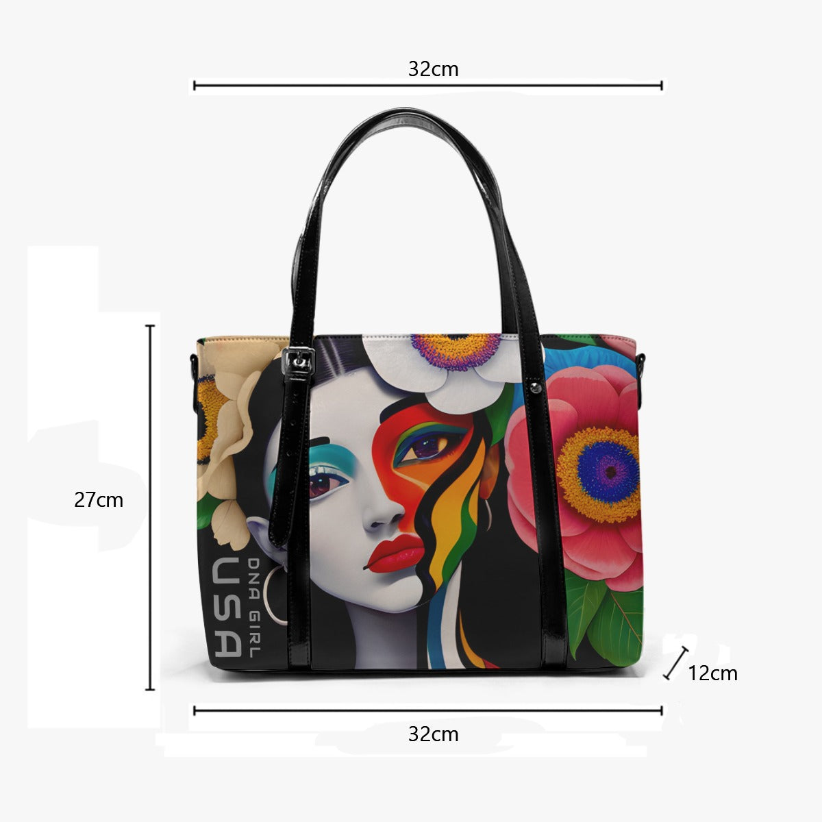 DNA GIRL USA Women's Tote Adjustable Handle