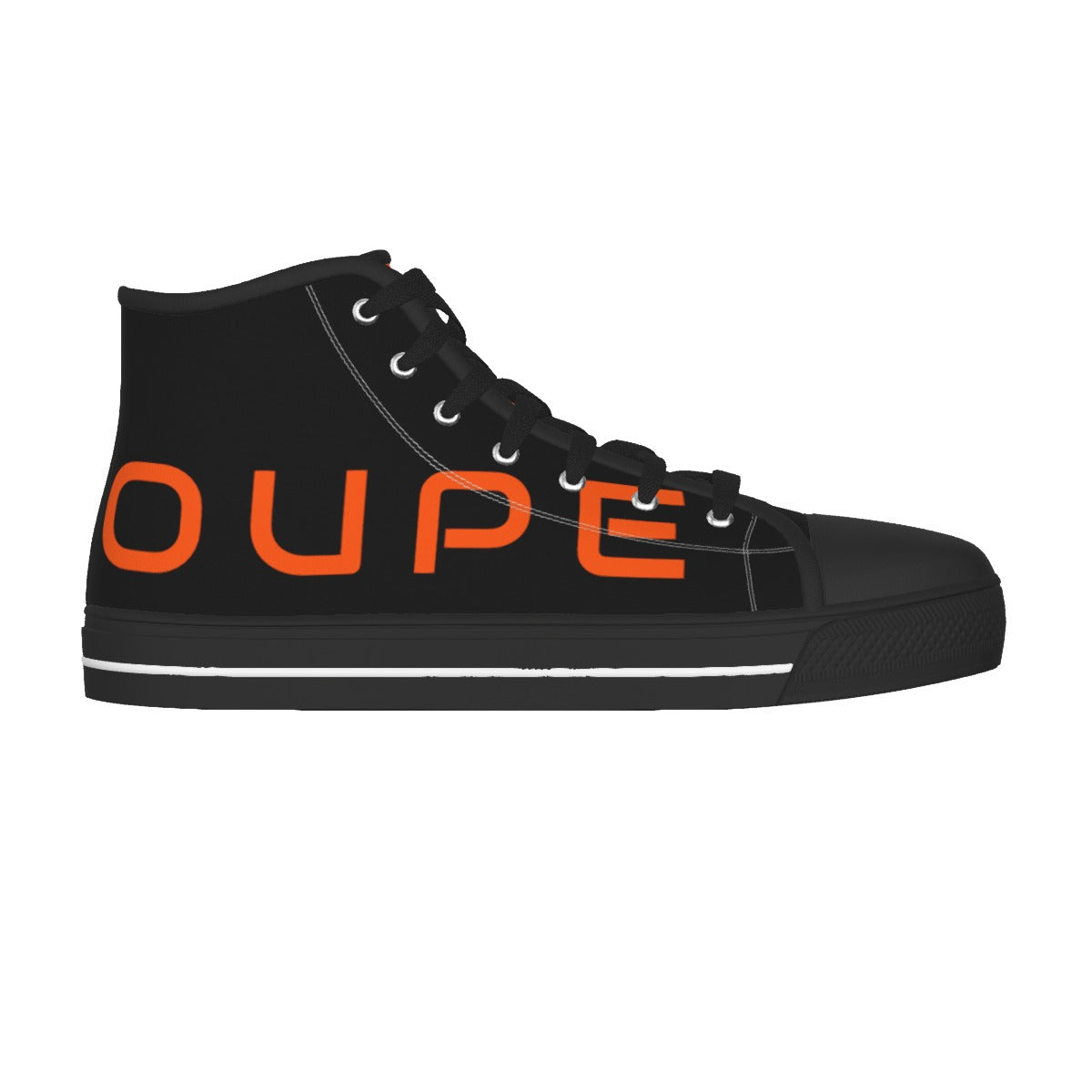 OUPE MENS CANVAS SHOES ORANGE BLACK