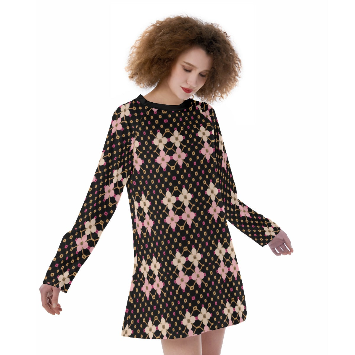 AC KAMI Women's Raglan Sleeve Dress