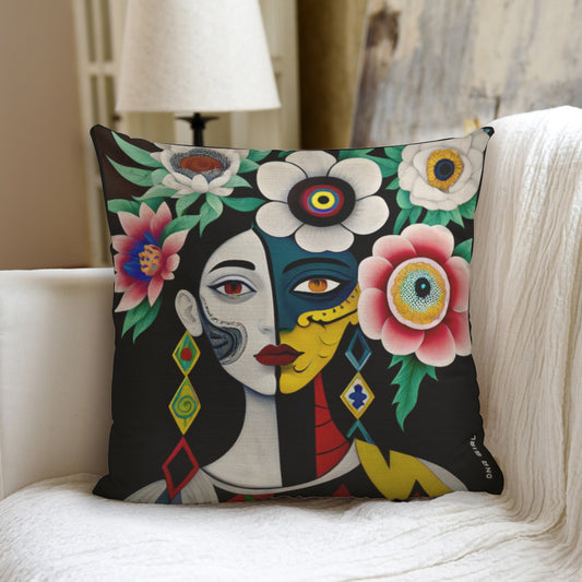 DNA GIRL All-Over Print couch pillow with pillow Inserts (DIRECT)