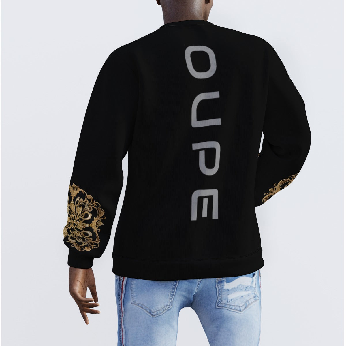 AC BAROQUE 'OUPE" All-Over Print Men's Sweater