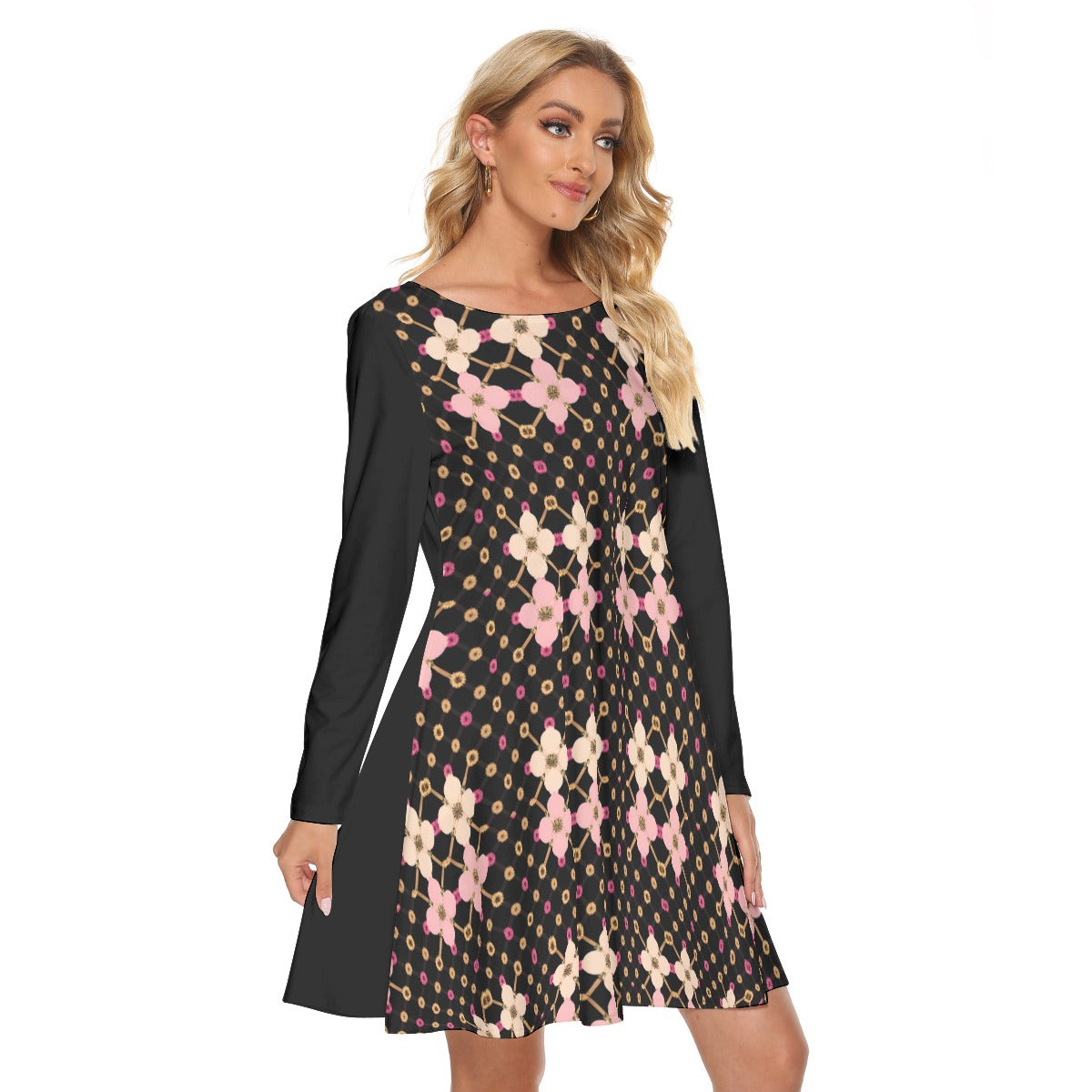 AC KAMI Women's Crew Neck Dress