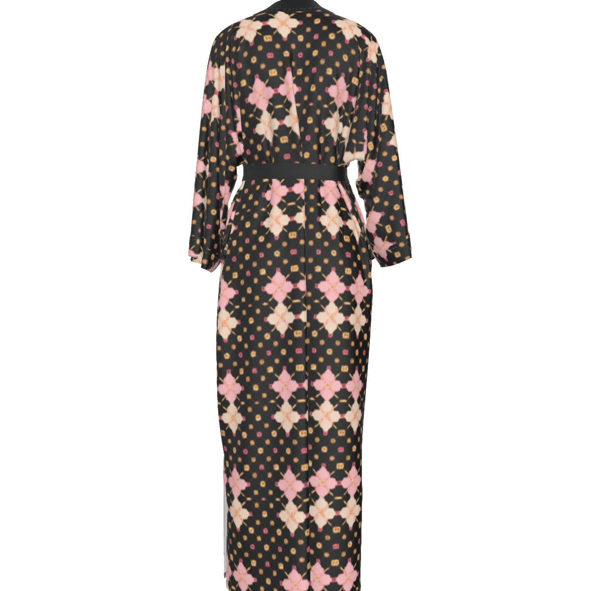 AC KAMI Women's Satin Kimono Long Robe