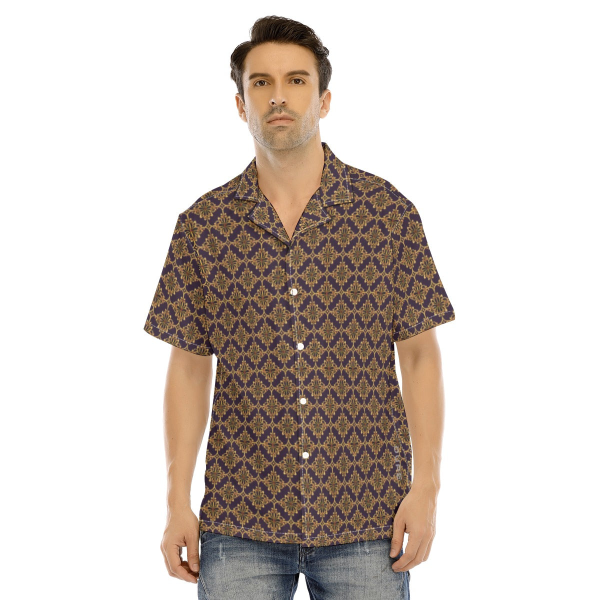 OUPE BAROQUE Men's SHORT SLEEVE SHIRT