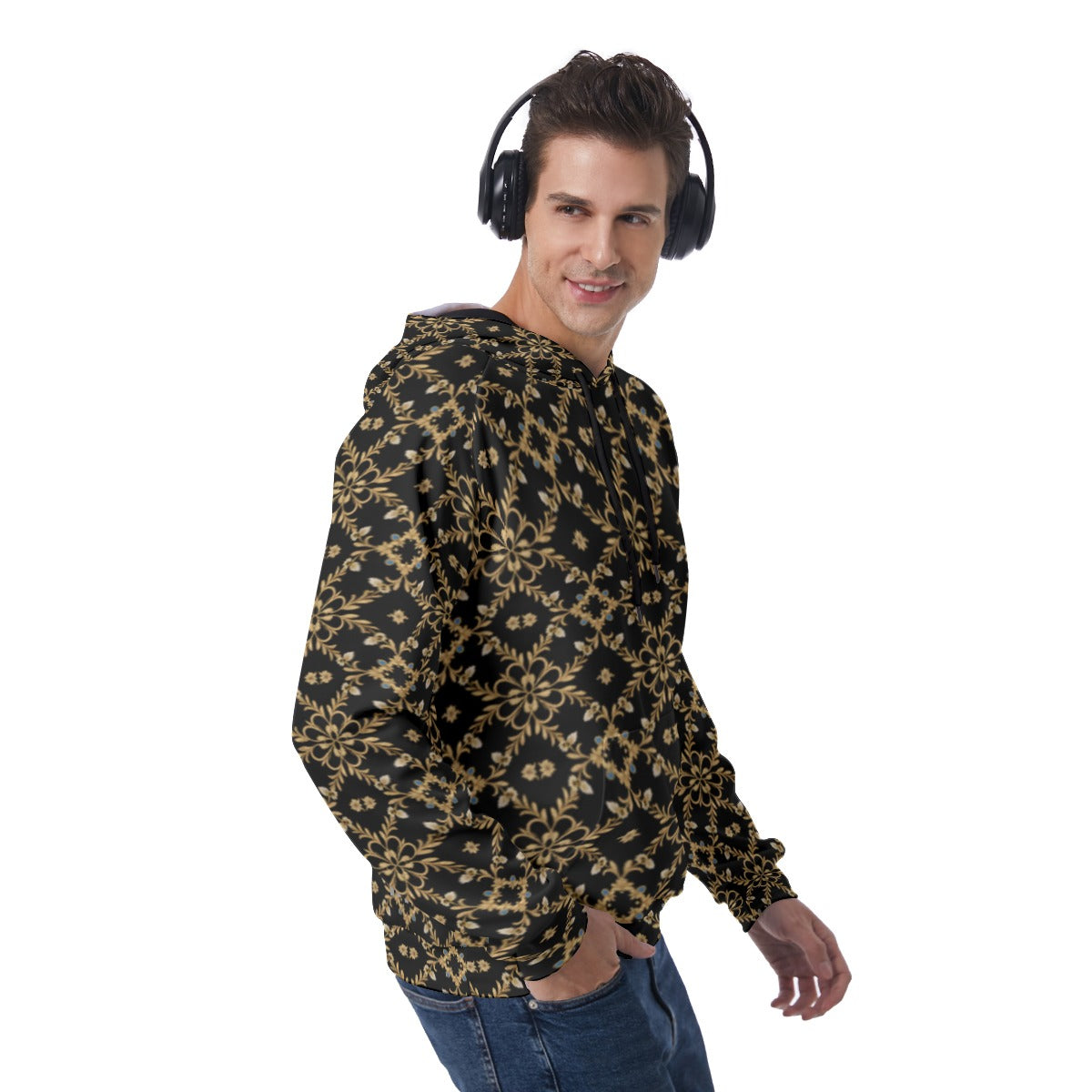 OUPE BAROQUE Men's RAGLAN PULLOVER HOODIE