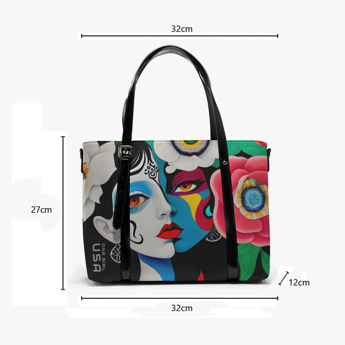 DNA GIRL USA Women's Tote Adjustable Handle