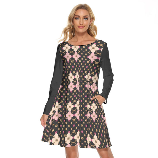 AC KAMI Women's Crew Neck Dress