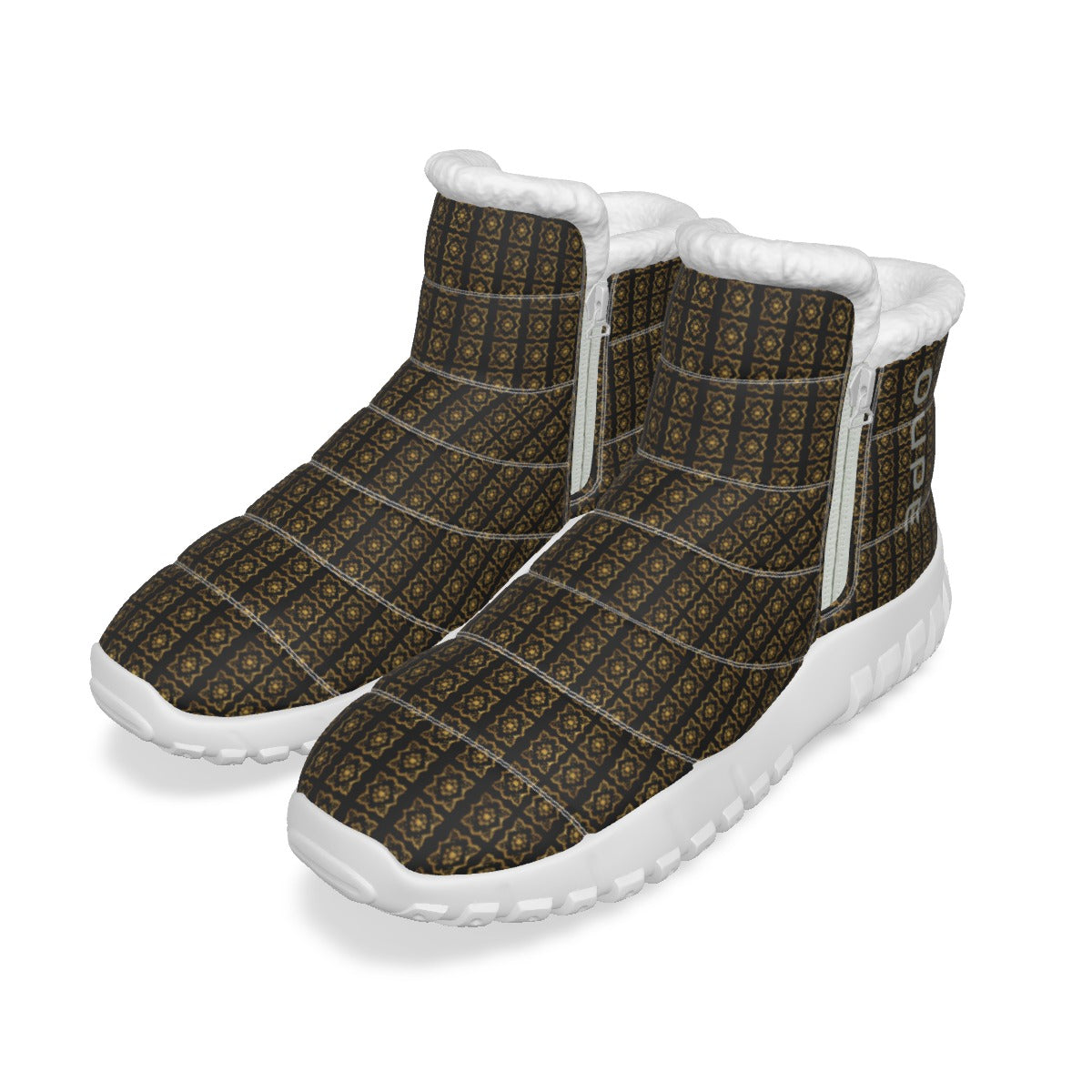 OUPE BAROQUE Men's Zip-up Snow Boots