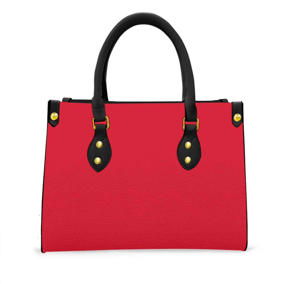 AC BAROQUE "OUPE" Red Women's Tote Bag With Black Handle