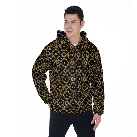 OUPE BAROQUE Men's RAGLAN ZIP HOODIE