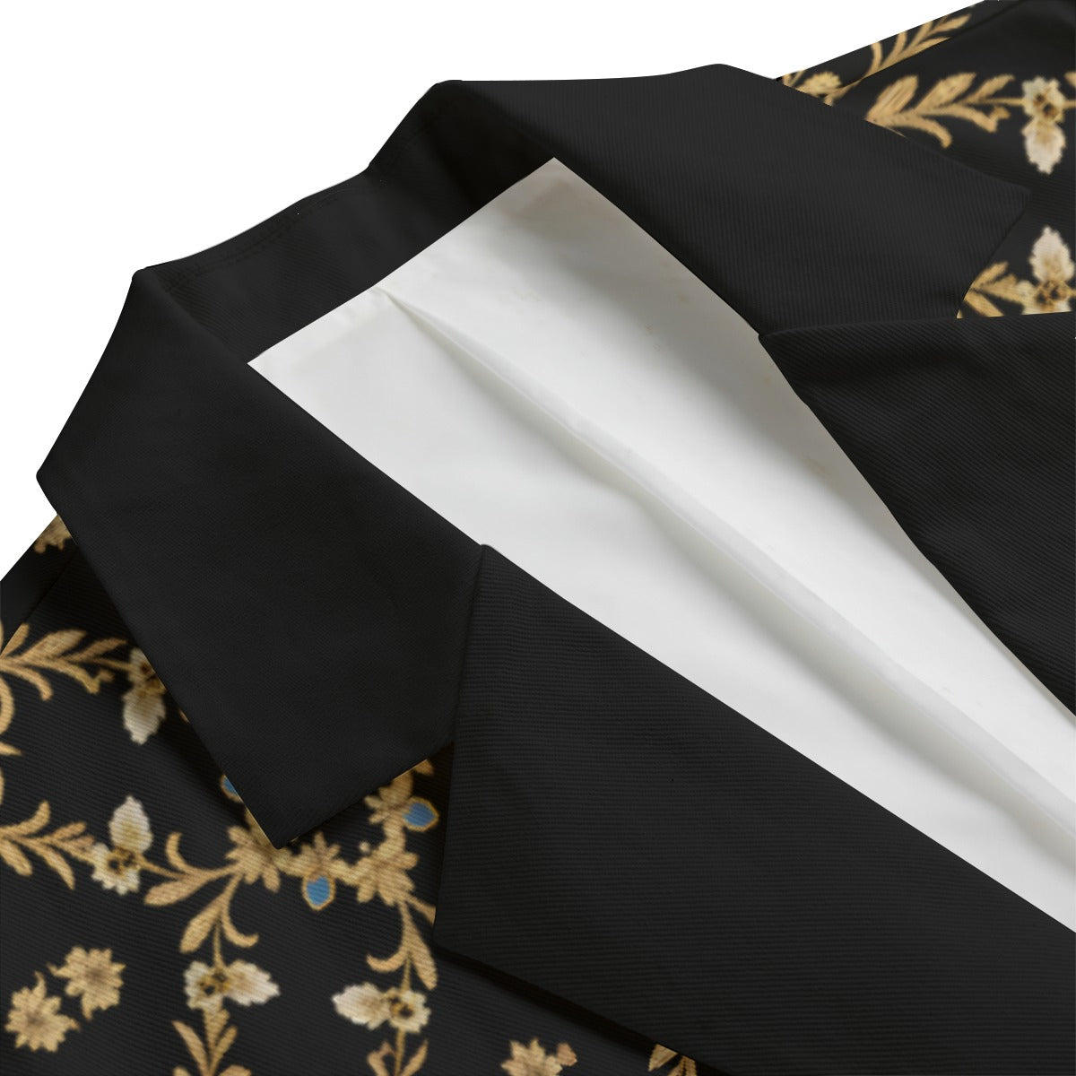 All-Over Print Men's Casual Flat Lapel Collar Blazer | 245GSM Cotton