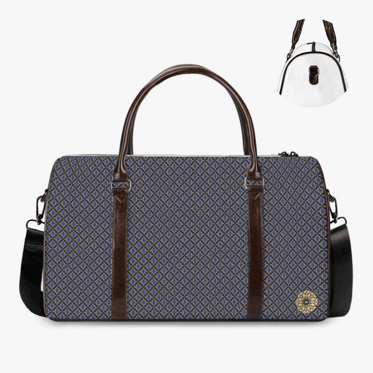 AC BAROQUE All over print Duffle Overnight Bag